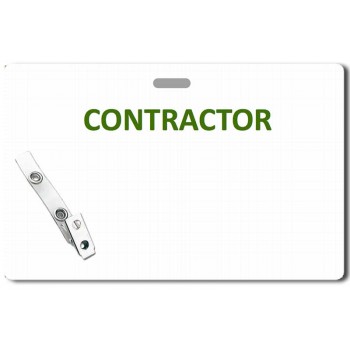 Card Stock Vendor Badge - 48 Pack
